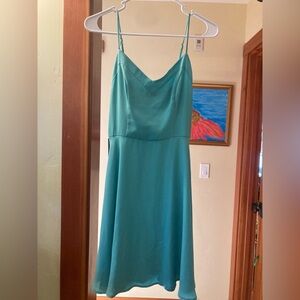 Everly teal dress